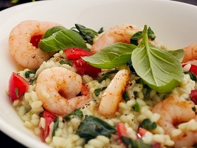 Risotto Gamberetti E Spinaci 